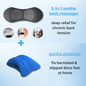 Okayso-3-in-1 Back Massager Waist Pillow Bed Sleeping Waist Protection Pad Electric Massage Lying Flat Waist Pain Waist Massager